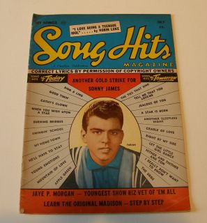 Song Hits July 1960 TeeN Magazine Fabian Robin Luke Lenny Welch Jaye p 