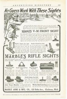 FP1915 MARBLES RIFLE SIGHT AIM KING BEAD LEAF HUNT SPORT FIRE ARM 