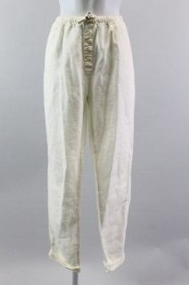   SCOTCH White Linen Cotton Roadtrip Favourites Casual Cuffed Pants Sz 4