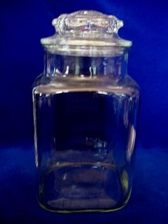 Vintage Large Pressed Glass Candy / Apothecary Jar