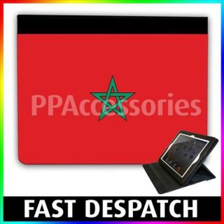 Morocco Flag Folio Wallet Leather Case For New iPad 3 & 2