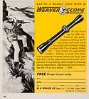 1966 Ad W. R. Weaver Gun Rifle Scope Parts Accessories Hunting 