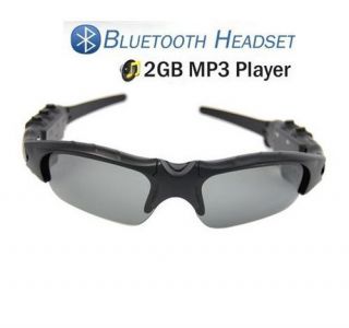 Hot 2GB 2G Bluetooth  Player Sport Sunglasses Headset Sun Glasses 