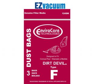 Royal/Dirt Devil Type F Canister Vacuum Cleaner Bags # 3200103001