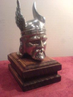 Rover Viking Head, Car Mascot, Hood Ornament, Figure,