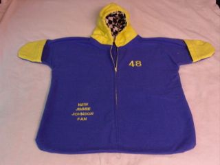 NEW HANDMADE   JIMMIE JOHNSON #48 FLANNEL BABY BUNTING 0 6 MO