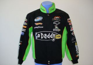   Go Daddy Twill Uniform Jacket Coat Nascar Racing NWT New