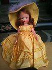 Beautiful Vintage Nancy Ann STORYBOOK DOLL Yellow Dress & Bonnet sleep 