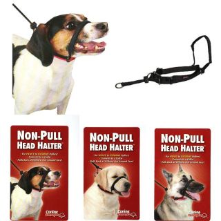   Pull Dog Puppy Head Halter Black M, L, XL For Heavy to Extreme Pullers