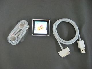 NEW* Apple iPod Nano 6th Gen/Silver​/8GB/A1366/Bun​dled Earbuds 