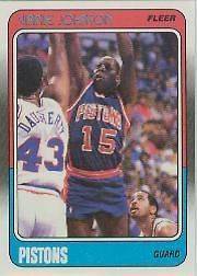 1988 89 Fleer #41 VINNIE JOHNSON  Detroit Pistons 