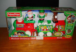 FISHER PRICE LITTLE PEOPLE MUSICAL CHRISTMAS TRAIN   NEW IN BOX
