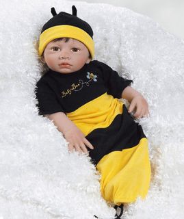 Lifelike Baby Doll Baby Bunting Bee w/ Weighted Body in 19 Vinyl