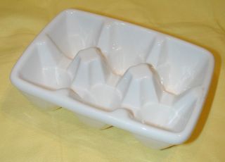   SONOMA Ceramic Egg Carton Crate for Alabaster and real Easter eggs