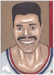 2012 Patrick Ewing Knicks USA Basketball *GOLD* 1/1 Aceo Sketch Card 