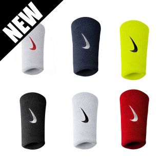 NIKE Swoosh Doublewide Wristbands Sweat Bands (Pair)