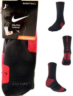 Nike Dri Fit Elite Crew Socks Basketball Football Size XL SX3694 002 