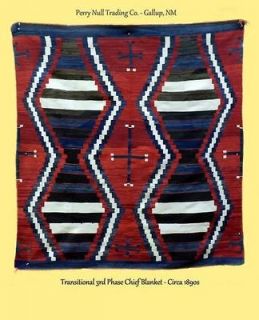 Chief’s Blanket 3rd Phase Transitional N​avajo Circa 1890s