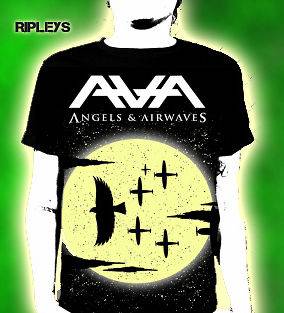 Official T Shirt ANGELS AND AIRWAVES Moon Crows E&P XL