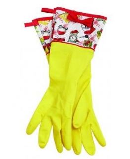   New Vintage Kitchen Gloves nwt retro rubber designer matches apron