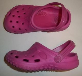 PINK SHOES BABY GIRL TODDLER_ SIZE 8_ CROCK STYLE_ SUPER SOFT AND CUTE 