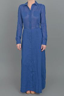 ANTIK BATIK ~ NWT MARINA BUTTON DOWN MAXI SHIRT DRESS IN BLUE XS,S,M 