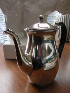 RETRO 60s DANISH MID CENTURY SILVERPLATE COHR TEA/COFFEE POT