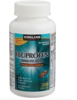 Kirkland Ibuprofen 200mg 500 Tablets Back Pain, Muscle headache 