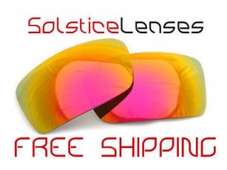   RED ORANGE FIRE MIRROR Replacement Lenses for Oakley GASCAN Sunglasses