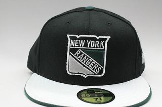 New York Rangers Jet Black Pine Green White Authentic New Era NHL 