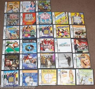 Huge Choice Lot of Nintendo DS DSi Lite XL 3D games  in 