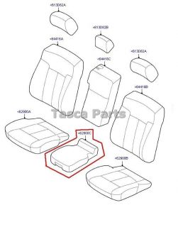 BRAND NEW OEM FRONT CENTER SEAT CUSHION COVER 2011 FORD F 150 (Fits 