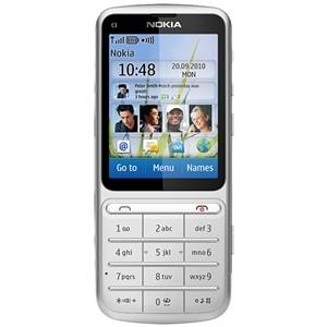 Nokia C3 01   Silver Unlocked Smartphone WIFI+3G New