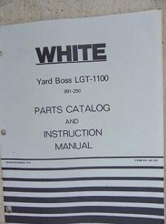   Yard Boss LGT 1100 Riding Lawn Mower Manual Parts Catalog 991 250 J