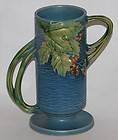 Roseville Pottery Bushberry Blue Vase 32 7
