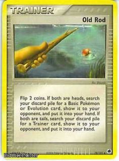 Old Rod Mint Parallel Foil English Pokemon 078 EX Dragon Frontiers TCG 