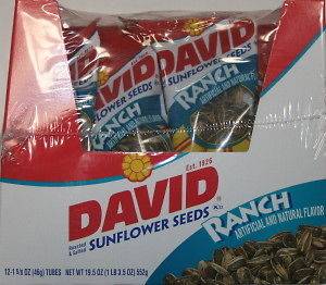 David Sunflower Seeds   Original   Box of 12   1 5/8 oz bags