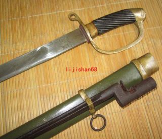   RUSSIAN COSSACK SHASHKA SABRE/SWORD WITH ATTACHED BAYONET SIGN