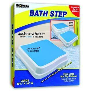 Ideaworks Bath Step JR5539 Non Slip Platform for Bathtub or Shower