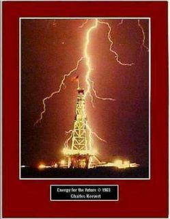 Worlds Largest Land Drilling Rig Hit By Lightning 8 1/2x11/printed 