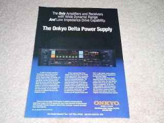 Onkyo TX 85 Integra Receiver Ad, 1984, Delta Power