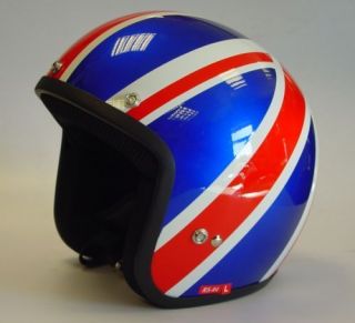 VIPER UNION JACK OPEN FACE SCOOTER MOTORCYCLE HELMET M