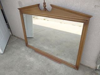 Ethan Allen nutmeg classic manor dresser wall mirror solid maple 