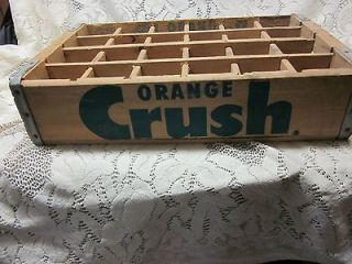 ORANGE CRUSH WOOD CRATE BOX # 1