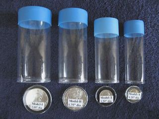 Sizes Cap  Tube  Tite 2 Airtite Coin Holders Half Dollar Silver 