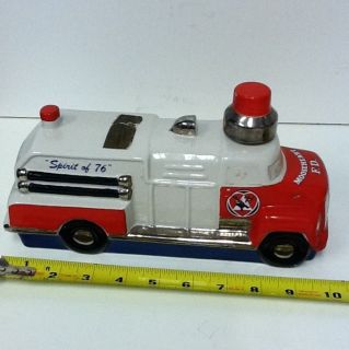   Spirit Of 76 Mooseheart FD Fire Engine Liquor Decanter Kentucky Burbon