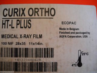 AGFA X Ray Film Curix Ortho HT L PLUS REF# 34HD6