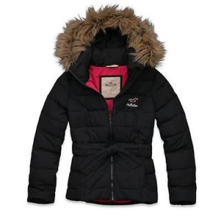   Womens Hollister By Abercrombie & Fitch Jacket Outerwear Cardiff Navy