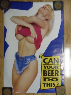 Sexy Girl Dorm Poster ~ Can Your Beer Do This?