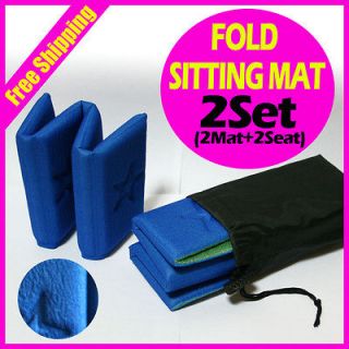   SITTING MAT Garden Picnic outdoor pad camp Foam floor Cushion Blue A
